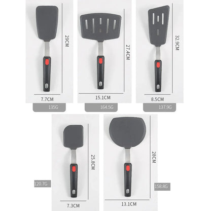 High-performance silicone spatula with stainless steel core for durable, heat-resistant cooking