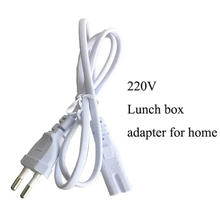 Portable Electric Heating Lunch Box with 1.2-litre capacity, 40-watt heating, and durable plastic construction for hot, freshly prepared meals on the go.