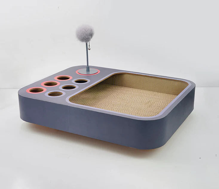 Premium Formaldehyde-free Cat Scratching Board Nest Toy in Dark Grey Colour
