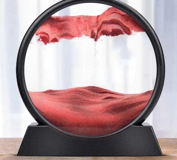 Quicksand Painting Ornaments in modern, minimalist design with mesmerizing sand display