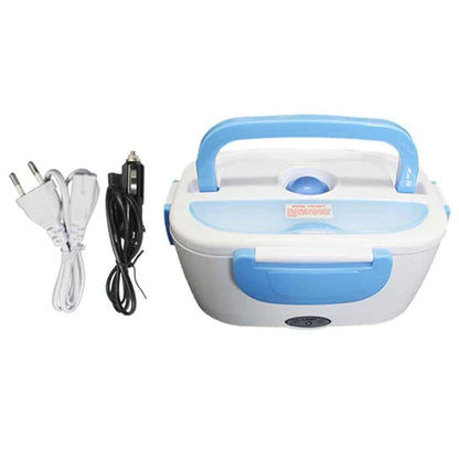 Portable Electric Heating Lunch Box with 1.2-litre capacity, 40-watt heating, and durable plastic construction for hot, freshly prepared meals on the go.