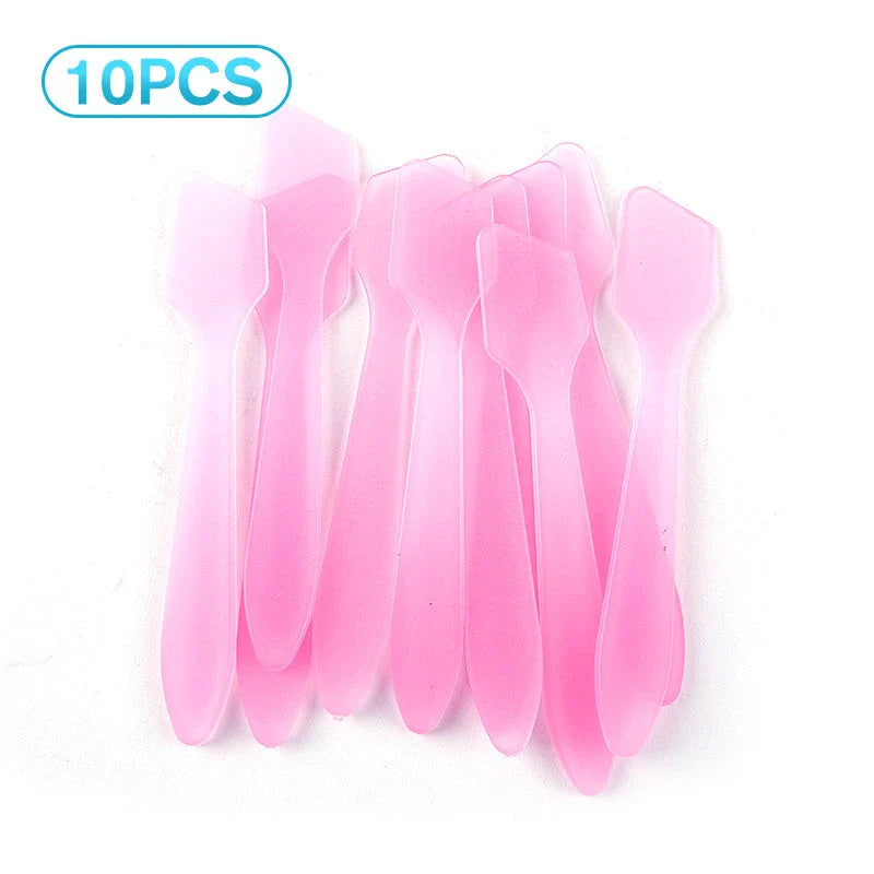 10 Vibrant Mini Cosmetic Spatulas for Precise Skincare and Makeup Application