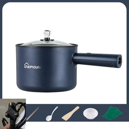 Emerald Green or Sapphire Blue Multi-Function Electric Cooker with Steaming Grid and Intuitive Controls