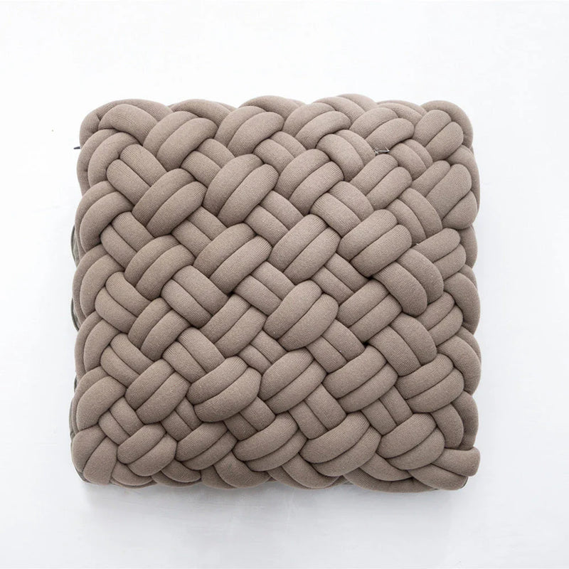 Homeenjoy UK Elegant Nordic-Style Handmade Cotton Knot Throw Pillow