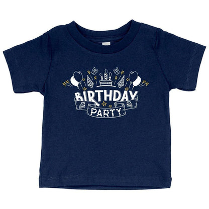 Soft and flexible Birthday Party T-Shirt for infants and toddlers, made with premium Airlume cotton and sustainable production