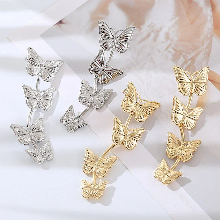 Bohemian vintage butterfly drop earrings made of premium zinc alloy for a captivating and durable look