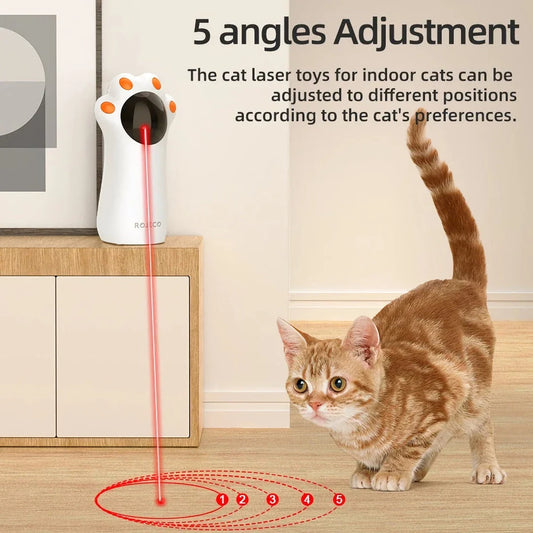 Interactive LED Laser Cat Toy with three speed modes for engaging play and mental stimulation