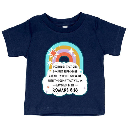 Comfy Bible Verse Christian T-Shirt for Babies - Soft, Flexible Airlume Cotton, Crew Neck, Short Sleeves, Made in USA