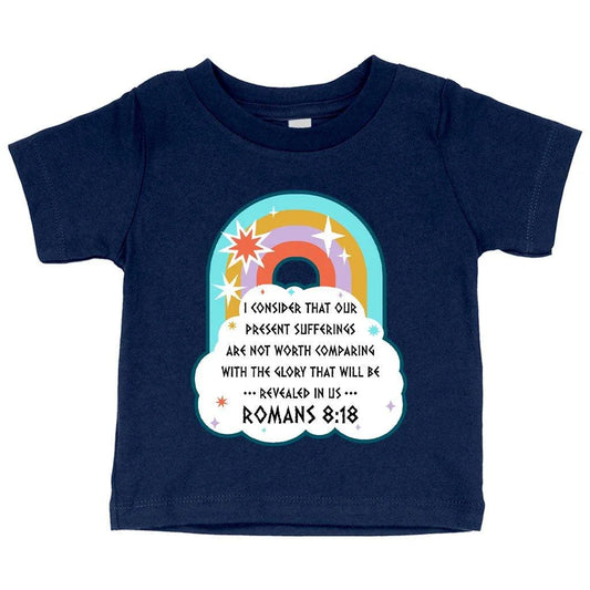 Comfy Bible Verse Christian T-Shirt for Babies - Soft, Flexible Airlume Cotton, Crew Neck, Short Sleeves, Made in USA