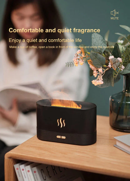 Premium Flame Humidifier with Aromatic Mist and Mesmerising Lighting Effect