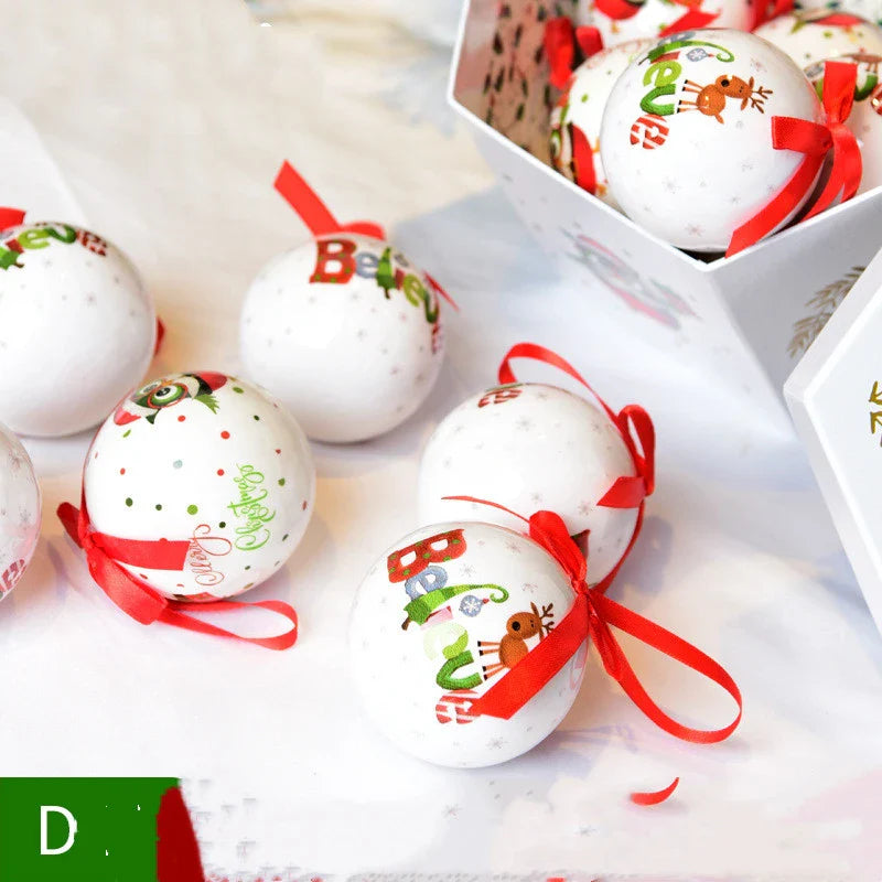 Charming Christmas gift box decorated with a festive Christmas tree pendant, designed to spread holiday joy and cheer.