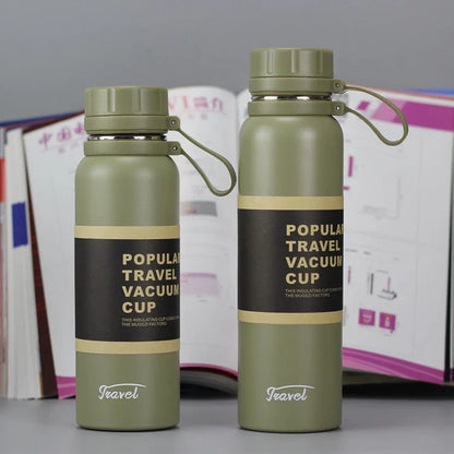 Stainless steel insulated tumbler with leak-proof lid in various vibrant colours, designed to keep hot and cold drinks at the perfect temperature for hours.