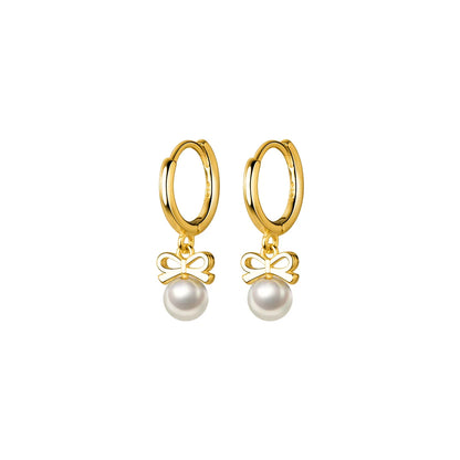Elegant sterling silver earrings with a delicate butterfly design, inspired by Japanese and Korean fashion