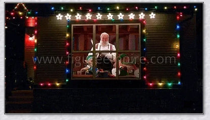 Enchanting Window Projector that projects festive films onto any window for Christmas, Halloween, and birthday celebrations