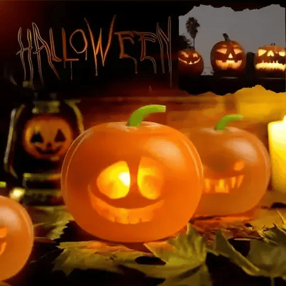 Lampkin Halloween Pumpkin Projection Lamp with mesmerizing projections and singing performances