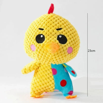Adorable animal-shaped squeaky chew toy for playful pets in the UK