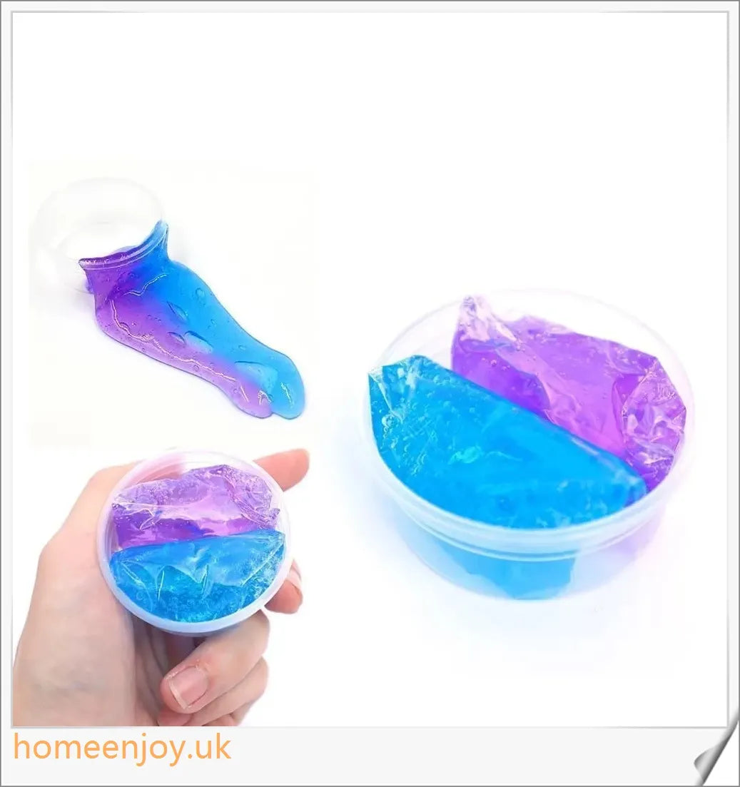 Captivating crystal clear slime that can be customised with accessories for endless creative play