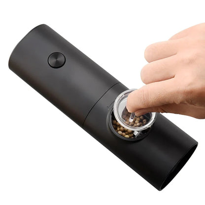 Portable Mini Electric Spice Grinder with adjustable coarseness and automatic operation for fresh, perfectly ground spices