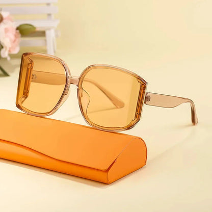 Chic and oversized square sunglasses with gradient lenses, providing UV protection and a stylish look for women