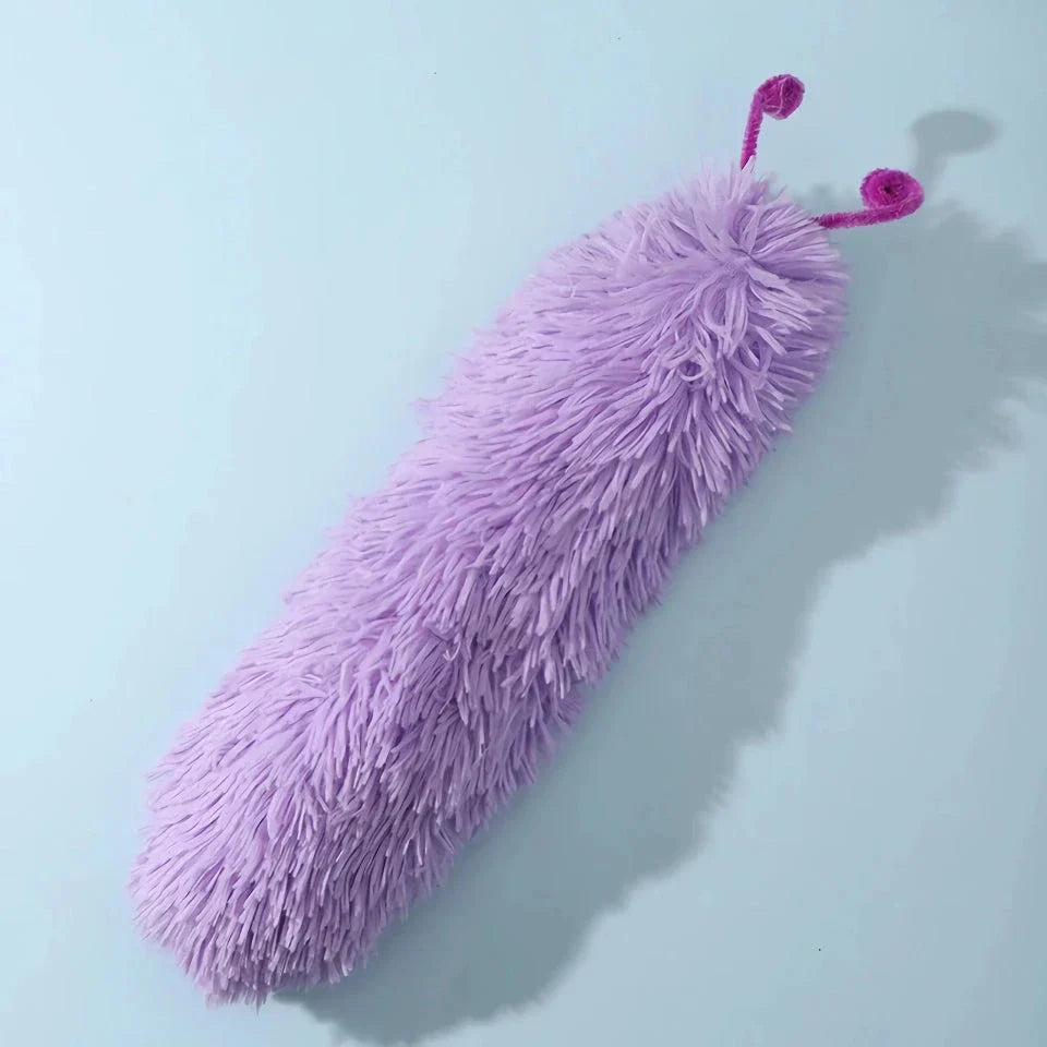 Durable catnip-infused plush toy in a vibrant purple colour, designed to engage and entertain cats during playtime