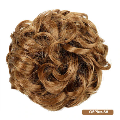 Messy Chignon Donut Hair Bun Pad in Fawn Brown colour, a versatile hair accessory that creates a stylish and effortless bun hairstyle.