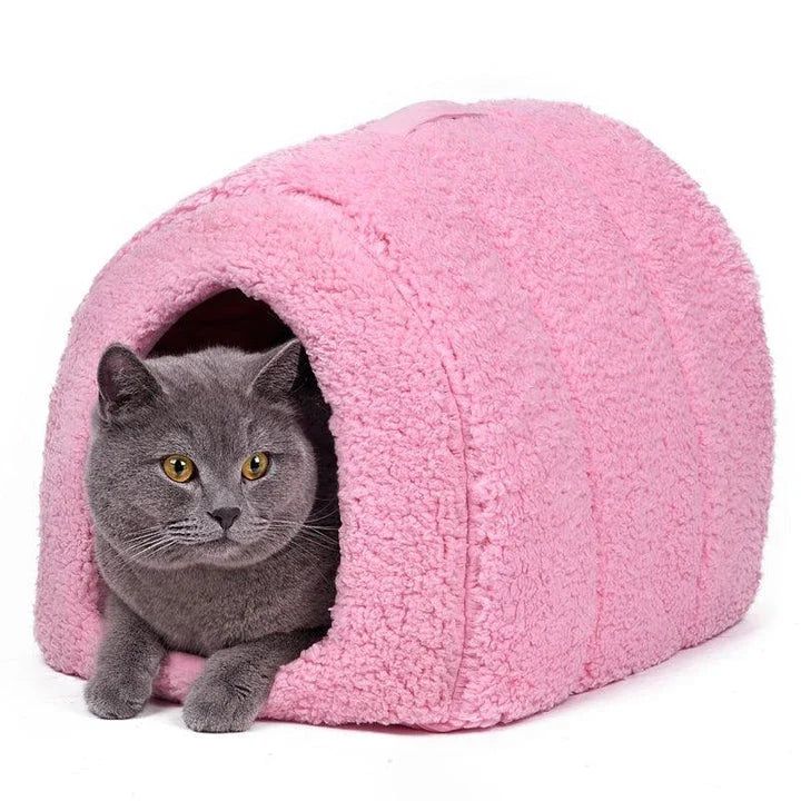 Eco-Friendly Cotton Pet Bed in black colour, providing a cosy and supportive resting place for dogs, cats, and other small pets