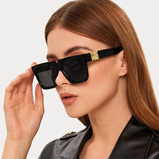 Chic and stylish square sunglasses with a durable plastic frame and premium acrylic lenses for women in the UK