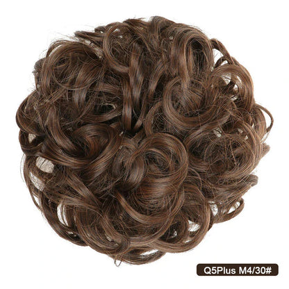 Messy Chignon Donut Hair Bun Pad in Fawn Brown colour, a versatile hair accessory that creates a stylish and effortless bun hairstyle.