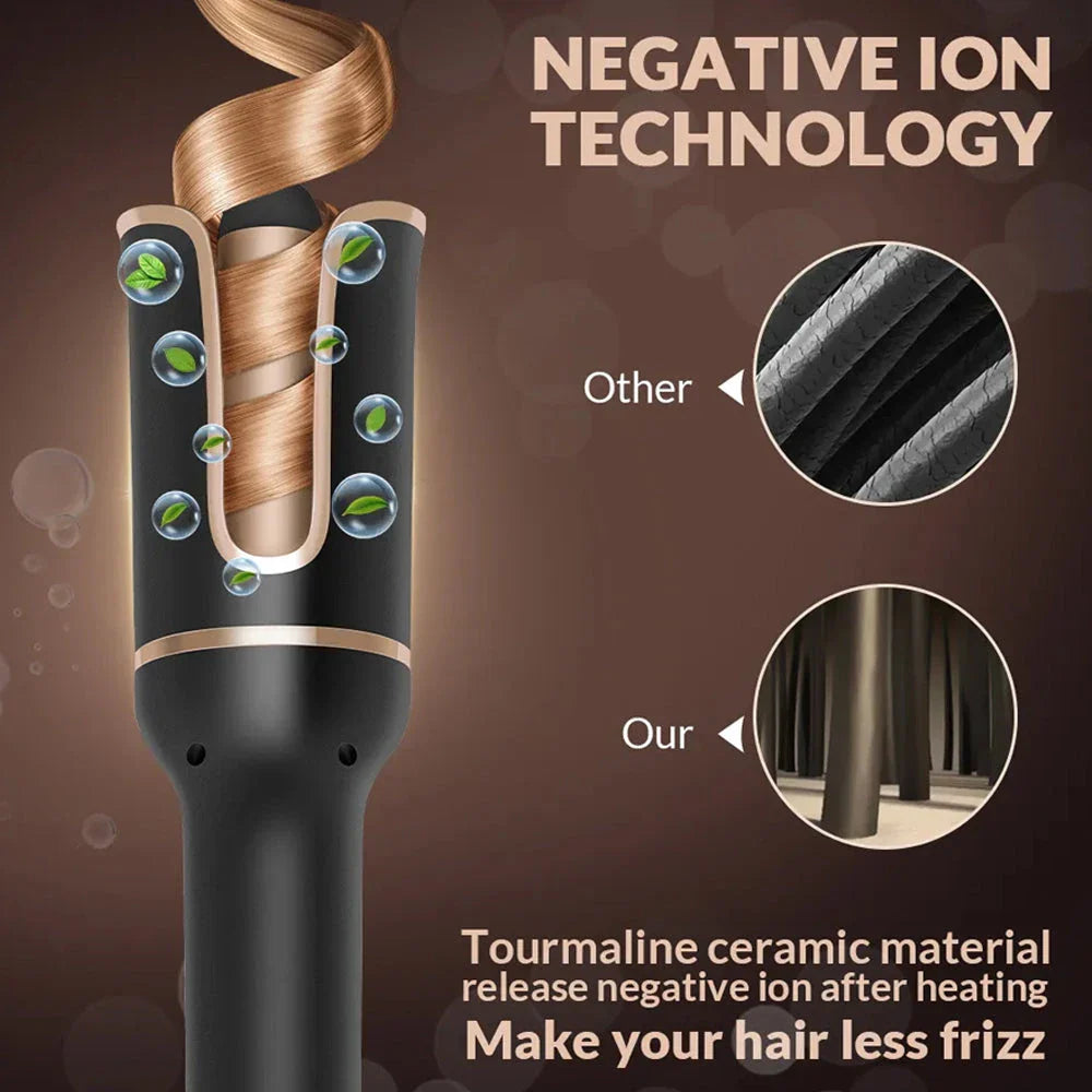 Auto-Rotating Ceramic Hair Curler with Salon-Quality Curling Capabilities