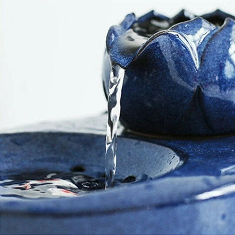 Premium electric ceramic drinking fountain in various colours for elegant home hydration