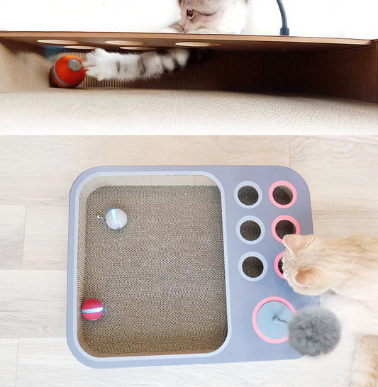 Premium Formaldehyde-free Cat Scratching Board Nest Toy in Dark Grey Colour