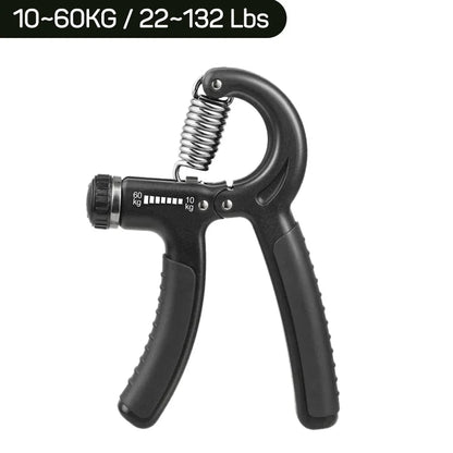Adjustable Smart Counting Hand Grip with digital counter and rubber handles for strength training