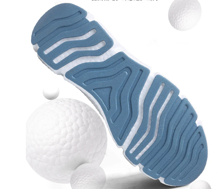 Pair of lightweight, breathable sports casual trainers with a popcorn design in various colours