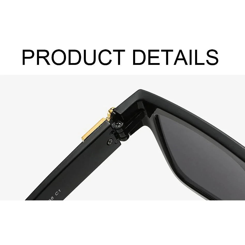 Chic and stylish square sunglasses with a durable plastic frame and premium acrylic lenses for women in the UK