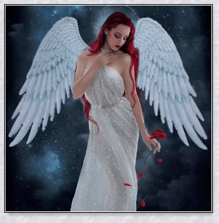 Captivating 3D Angel & Devil Wings in angelic white and devilish black colours, perfect for Halloween, masquerade, and costume parties