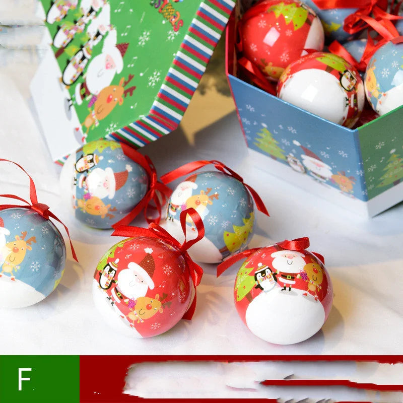 Charming Christmas gift box decorated with a festive Christmas tree pendant, designed to spread holiday joy and cheer.