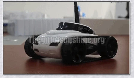 Compact remote-controlled camera tank with wireless control and 20-metre camera range