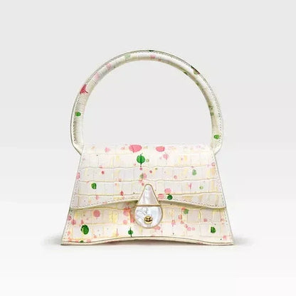 Elegant Half Moon Genuine Leather Handbag - Timeless British Style Accessory