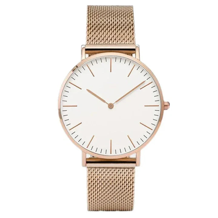 Elegant rose gold women's bracelet watch with a sophisticated and functional design