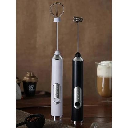 Premium handheld electric milk frother with high-speed rotation, rechargeable power, and ergonomic design for creating silky-smooth, café-quality froth.