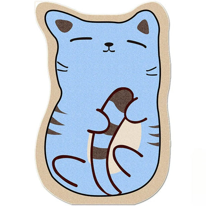 Charming animal-themed decorative rugs in various designs, including cats, foxes, lions, dogs, bunnies, wolves, and bears, adding a touch of whimsy and warmth to living rooms, bedrooms, and other cosy spaces.