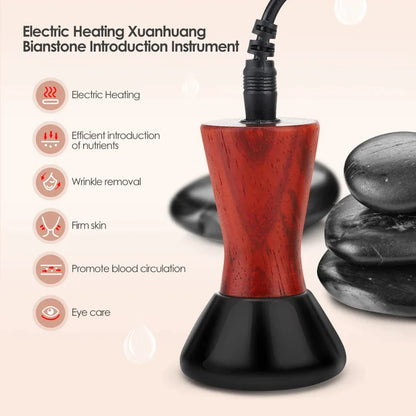 Electric Heated Gua Sha Stone for Facial Lifting and Skin Firming