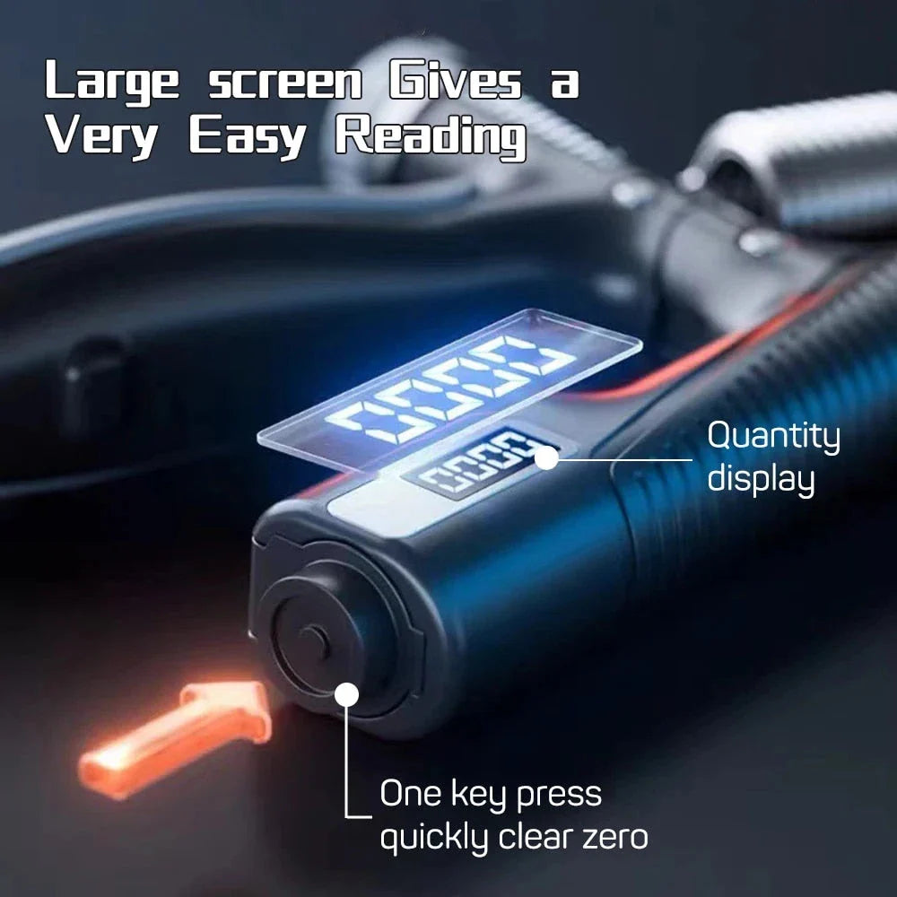 Adjustable Smart Counting Hand Grip with digital counter and rubber handles for strength training