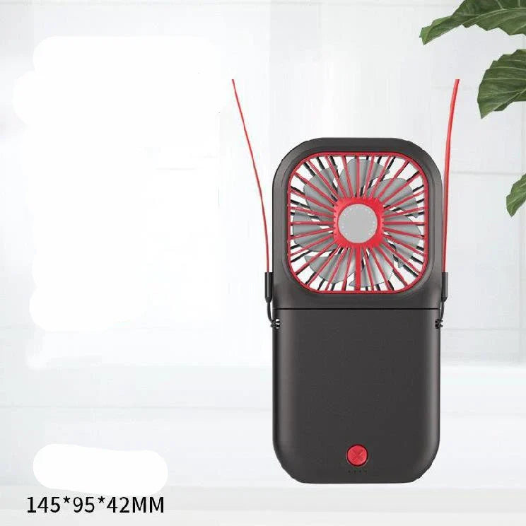 Compact, portable mini fan with adjustable speeds and whisper-quiet operation, suitable for students and outdoor use