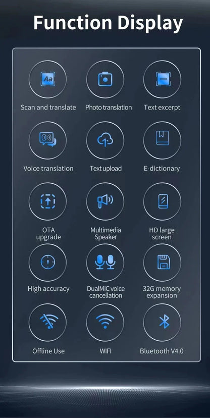 International Edition Scanning Translation Pen with advanced optical character recognition technology for seamless multilingual translation