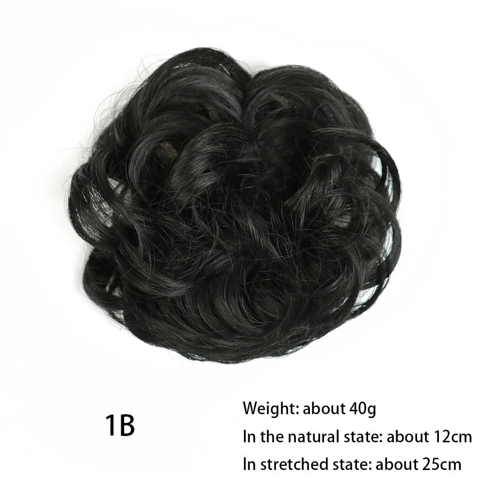Messy Chignon Donut Hair Bun Pad in Fawn Brown colour, a versatile hair accessory that creates a stylish and effortless bun hairstyle.