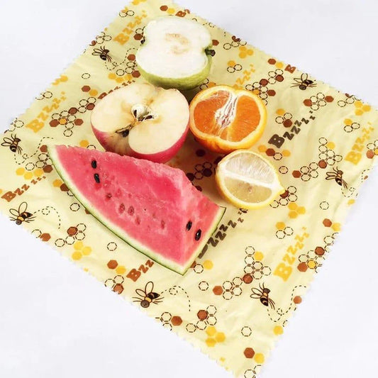 Eco-Friendly Reusable Cotton Food Wraps for Storing and Preserving Food in a Sustainable Way
