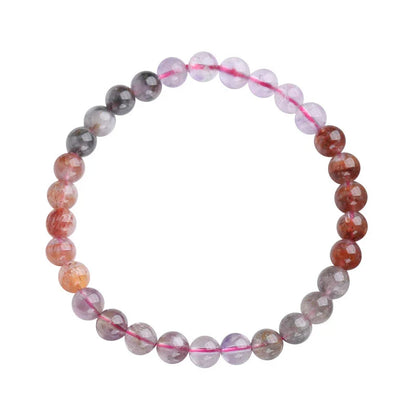 A close-up view of a ladies' fashion bracelet featuring a single loop design with sparkling crystal beads