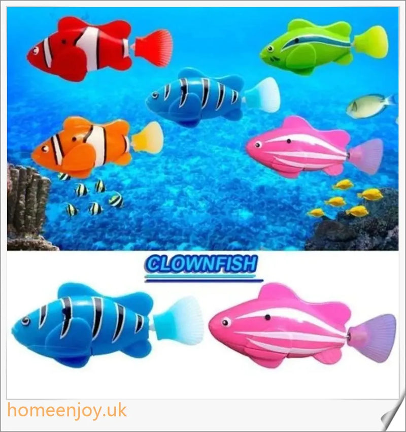 Homeenjoy UK Playful Electric Robotic Fish - Captivating Underwater Companions