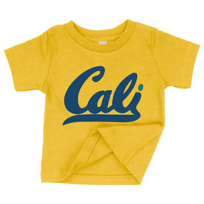 Soft blue California-inspired baby t-shirt with flexible fit for newborns up to 24 months